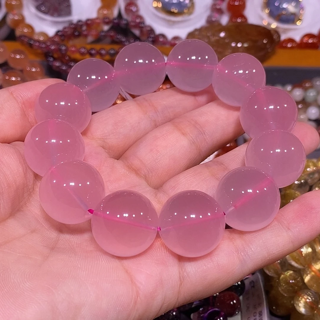 未镶嵌手链水晶粉水晶19