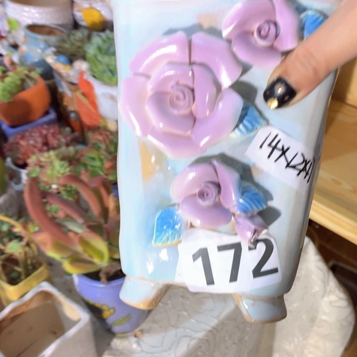 多肉花盆满15包邮