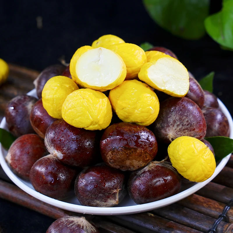 彝丽果板栗老品种板栗（个头小但好吃）粉糯香甜云南老品种毛栗子