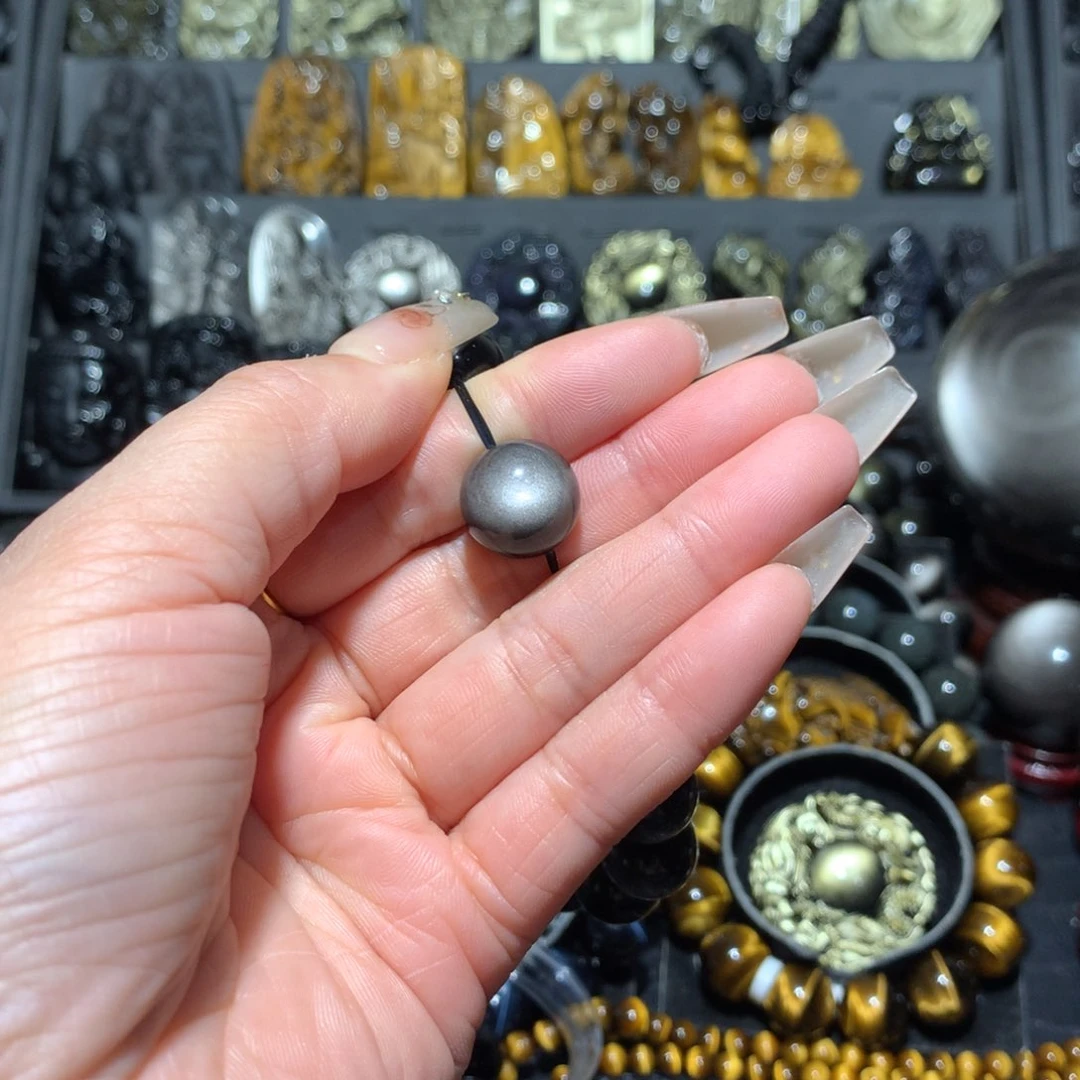 未镶嵌黑曜岩手链ｙ***酱