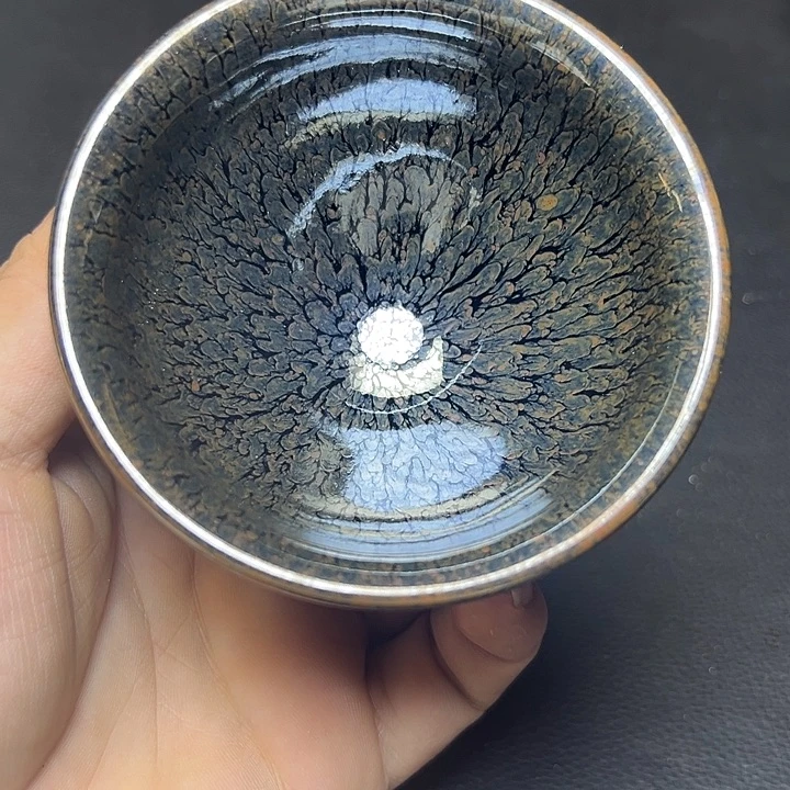 茶盏建盏百花9.0口径