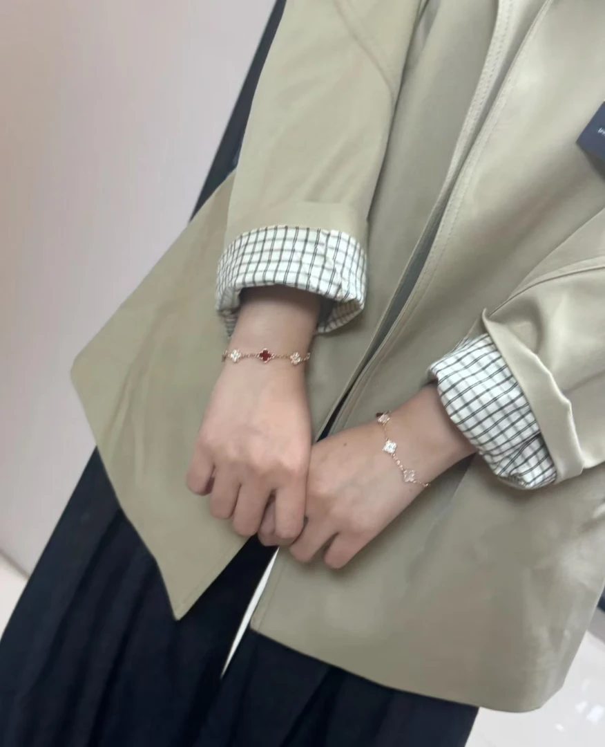 925银手链 925银 【mini五花】气质轻奢时尚百搭双面小众简约闺蜜