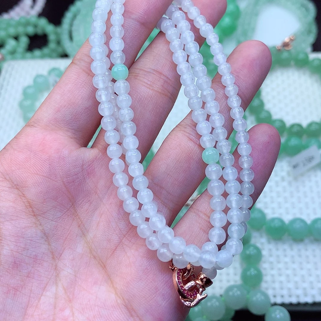 翡翠未镶嵌毛衣链