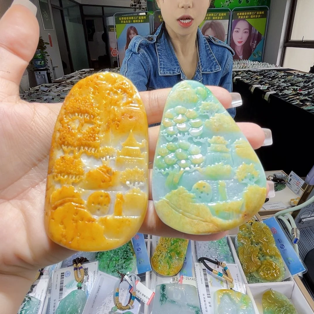 颈饰未镶嵌翡翠多样性随机发货