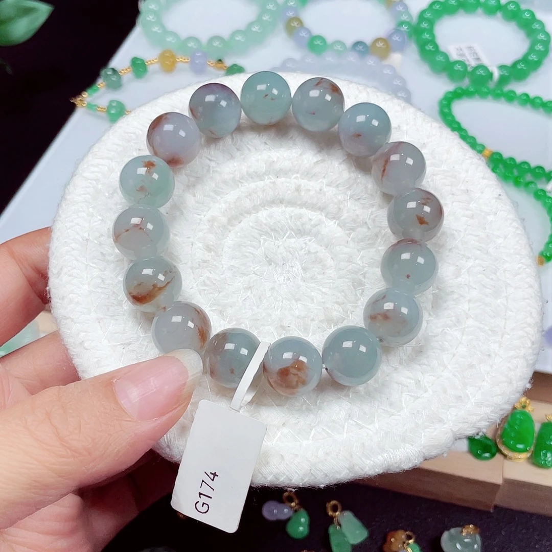 翡翠未镶嵌手链天然缅甸翡翠A货卡13