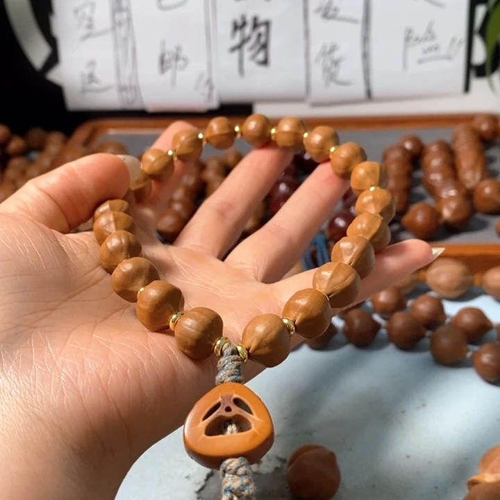 橄榄核手串1121精品小蒜头铁核20+2颗