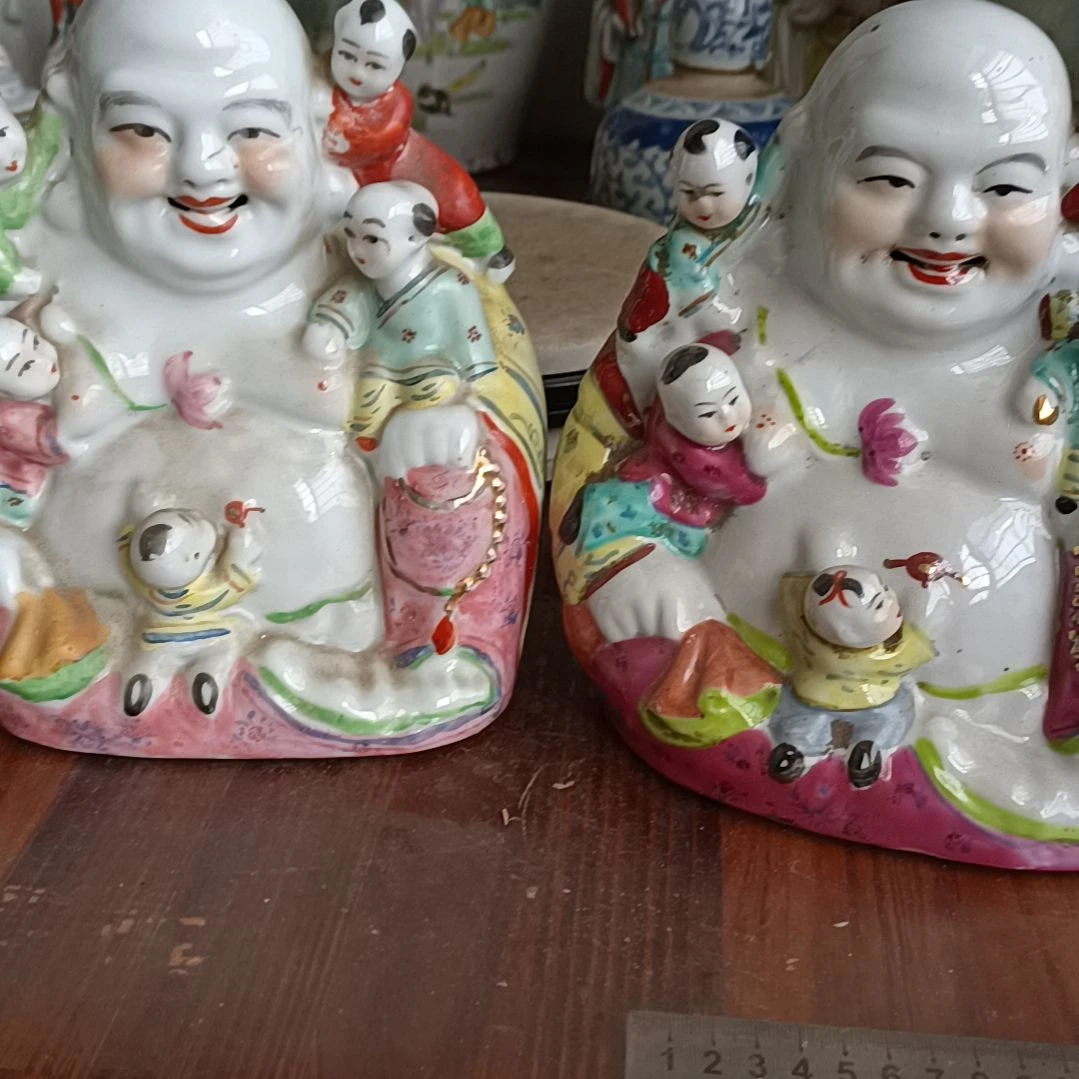 摆件1***8粉彩陶瓷摆件青花陶瓷摆件粉彩
