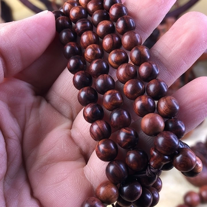 香榧木海南黄花梨紫油梨手把件