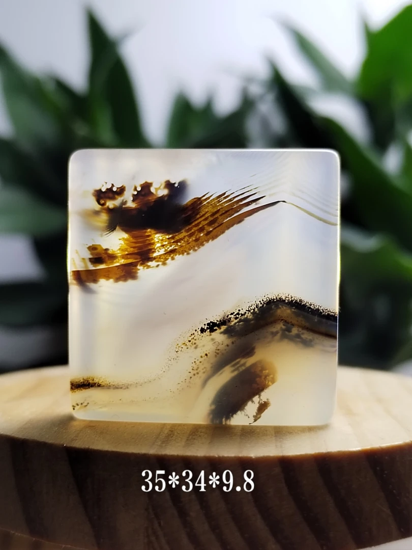 天然海洋玉髓风景吊坠上新货