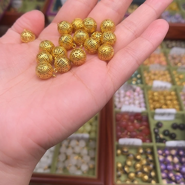 珐琅非遗传承手工圆珠扣