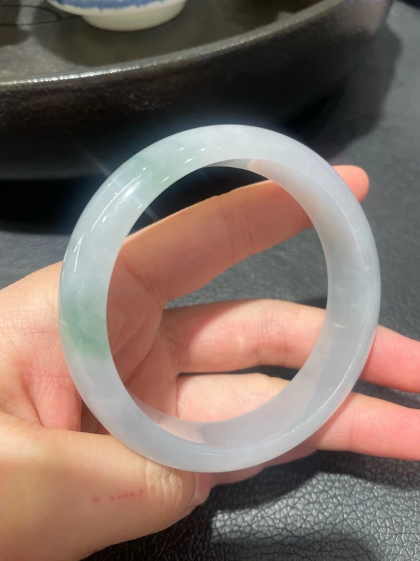 缅甸翡翠a货正圈56.6mm翡翠手镯