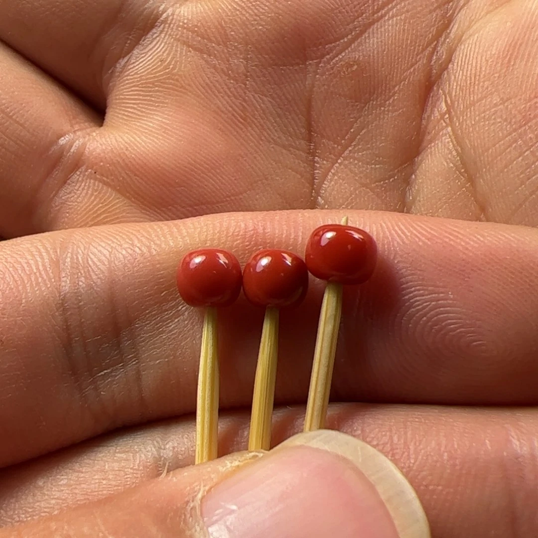 南红玛瑙珠子未镶嵌芒*