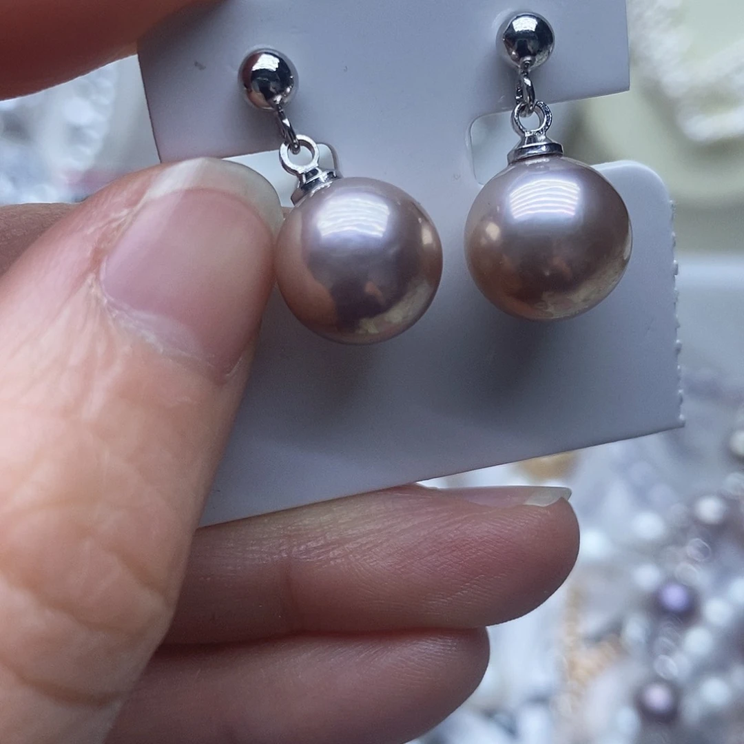 未镶嵌耳钉淡水珍珠