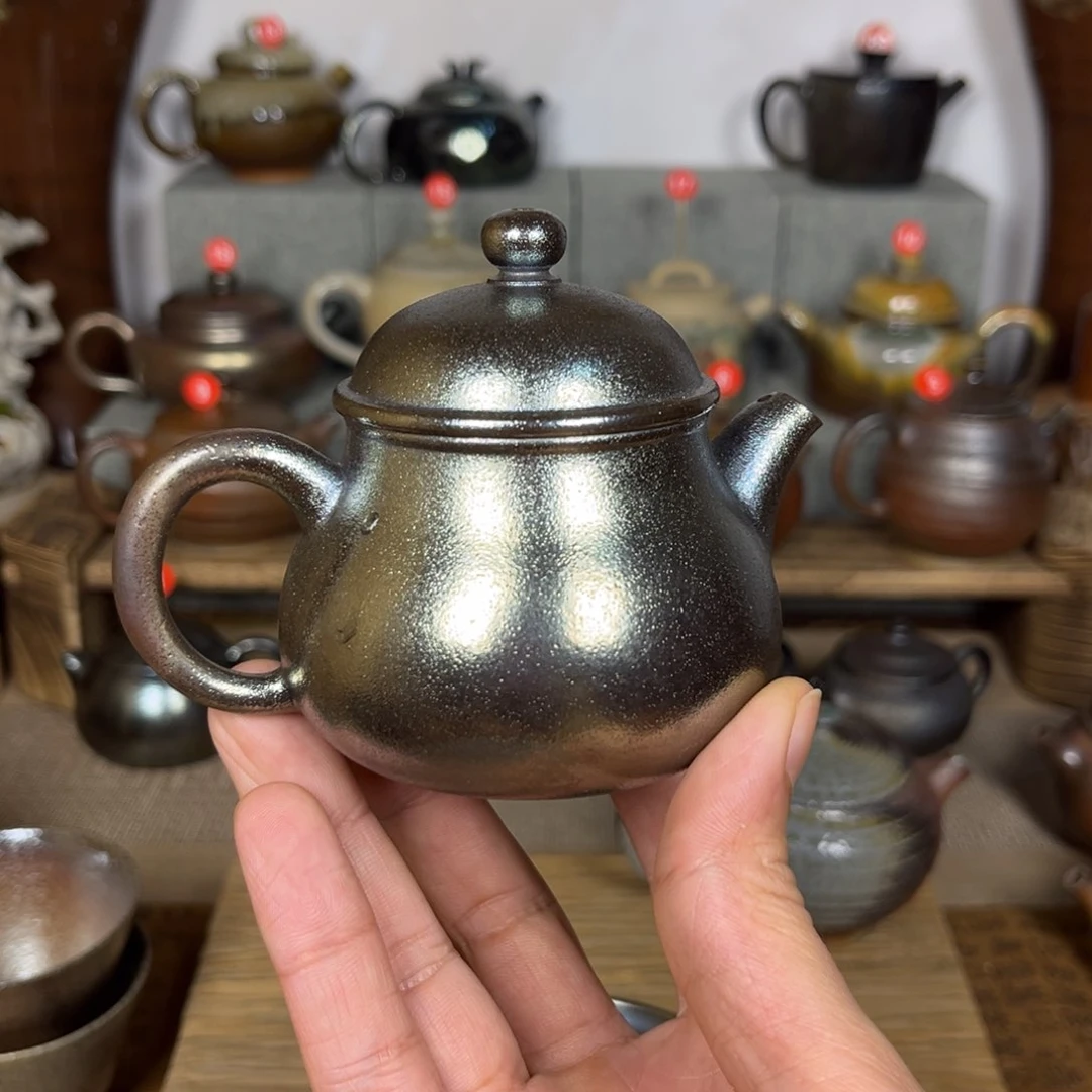 壶木*人建水紫陶紫泥柴烧一壶一垫