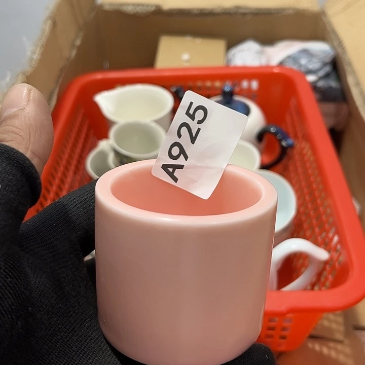 瓷片茶摆件工艺品摆件666