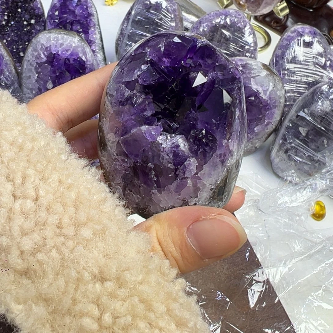 紫晶摆件未镶嵌紫水晶