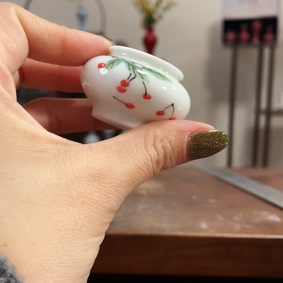 瓷片陶瓷艺术小花瓶