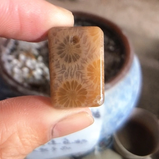 硅化玉吊坠未镶嵌