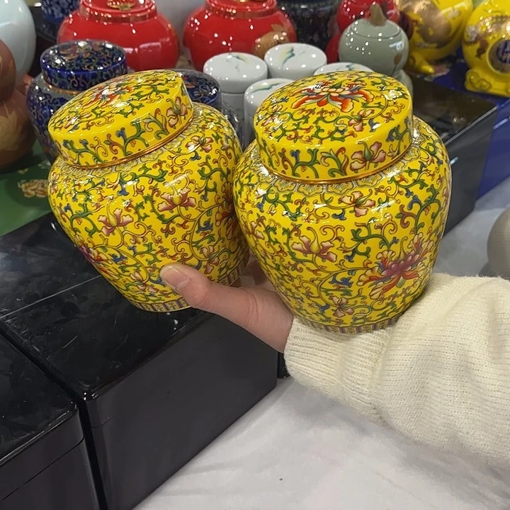 其他陶瓷茶叶摆件茶叶罐