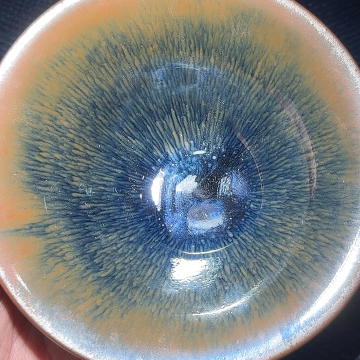 茶盏柴烧微瑕建盏高端主人杯
