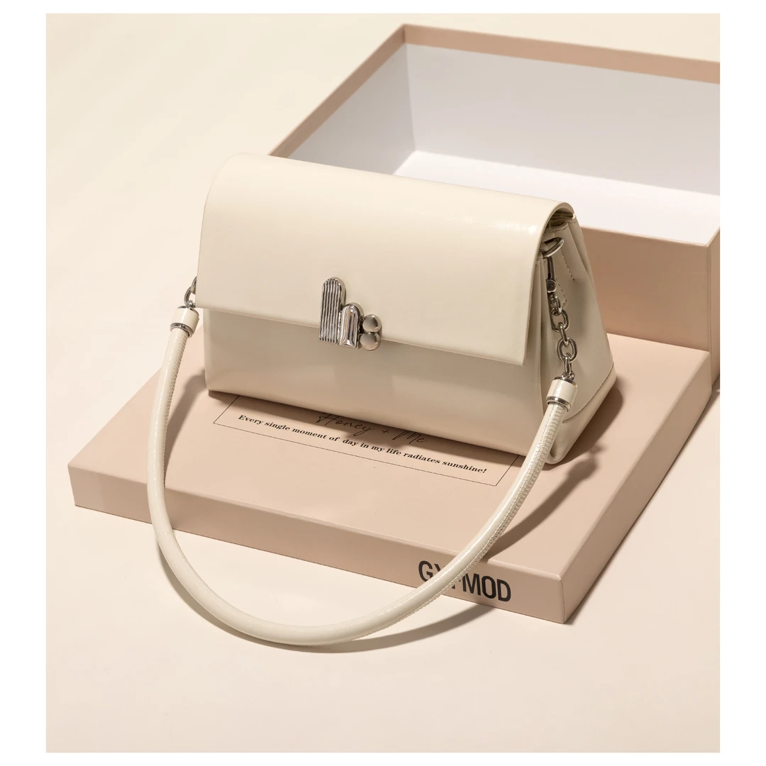 GXFMOD小众轻奢牛皮链条腋下包包2025春新款高级感单肩通勤斜挎包