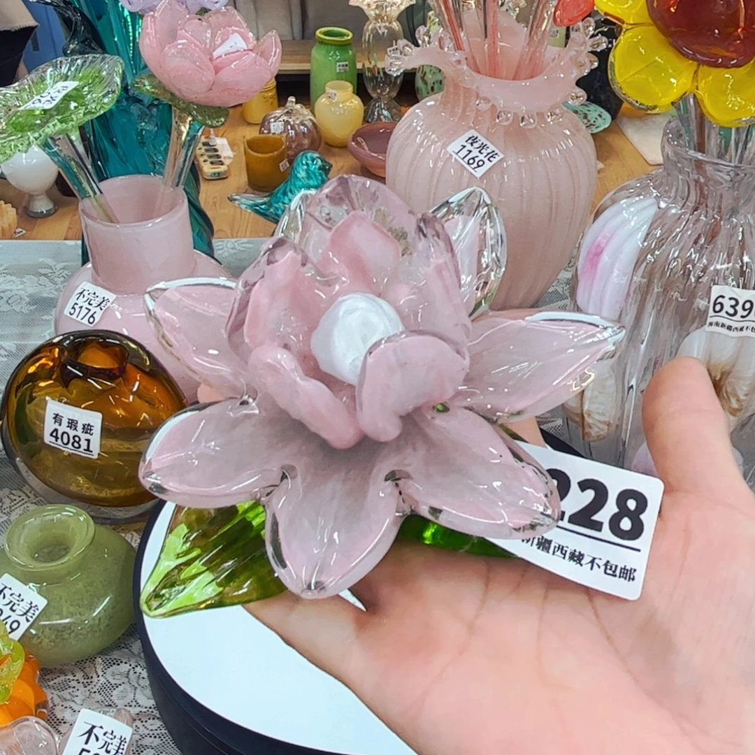 3228花摆件 家悦琉璃工艺品