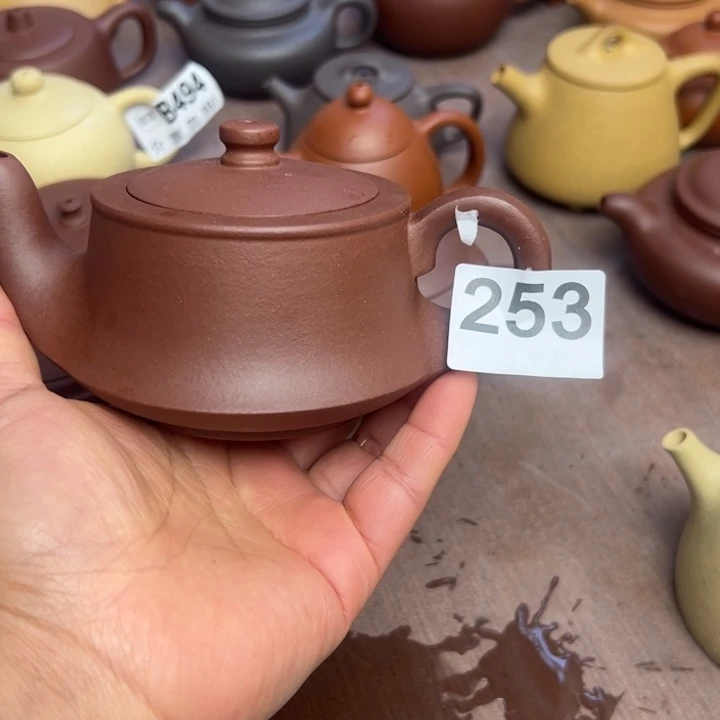 紫砂茶壶底槽清半手工260cc大瑕疵