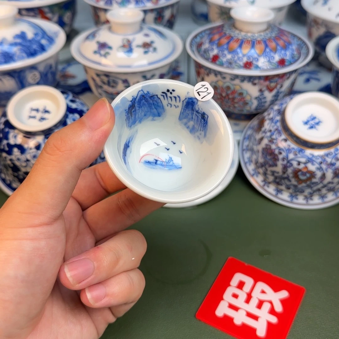 彦祖纯手工手绘茶具121