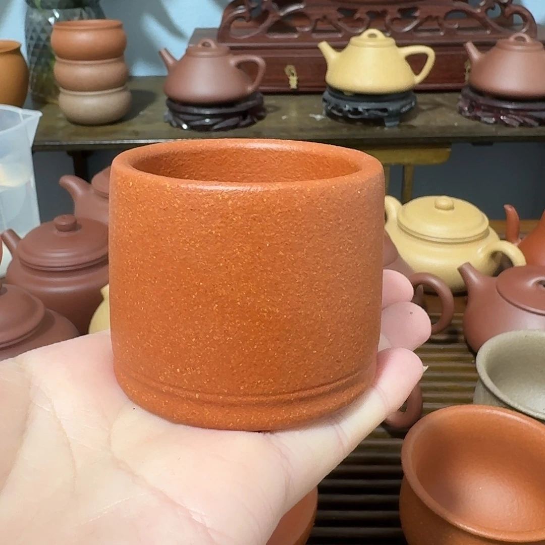 茶壶紫砂80cc降坡泥马蹄杯