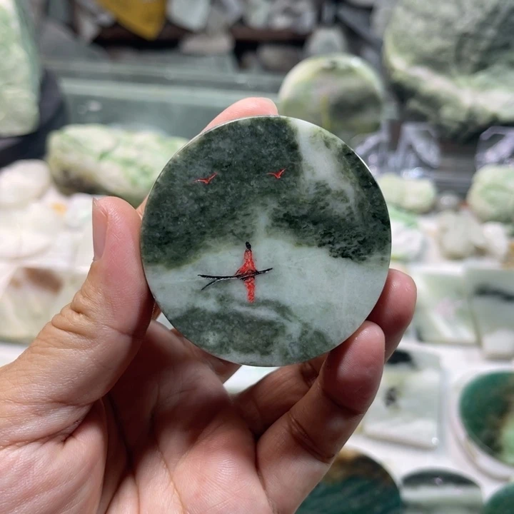 独山玉未镶嵌颈饰