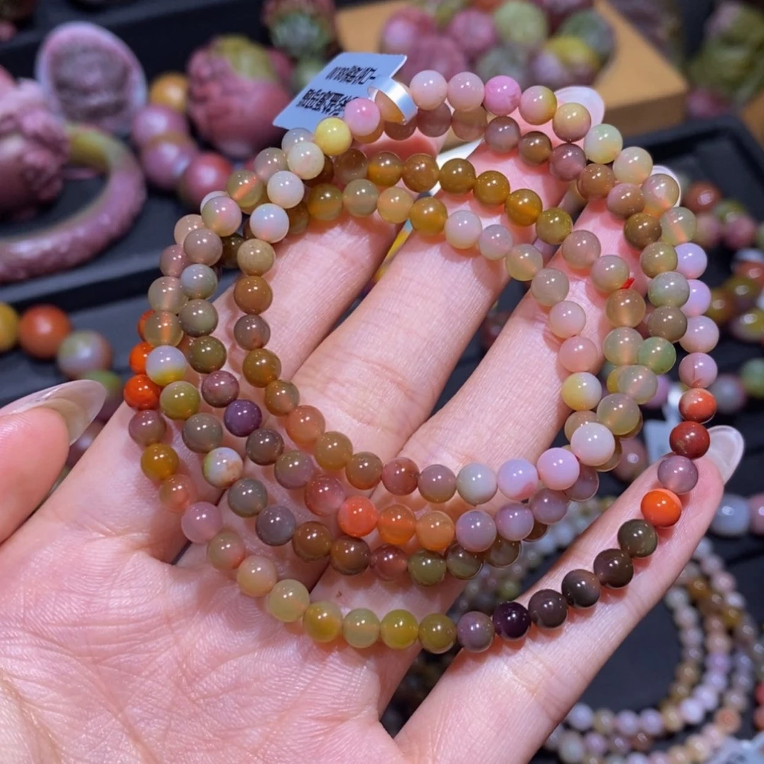 【闪购商品】玛瑙/玉髓手串未镶嵌悦***?盐源玛瑙