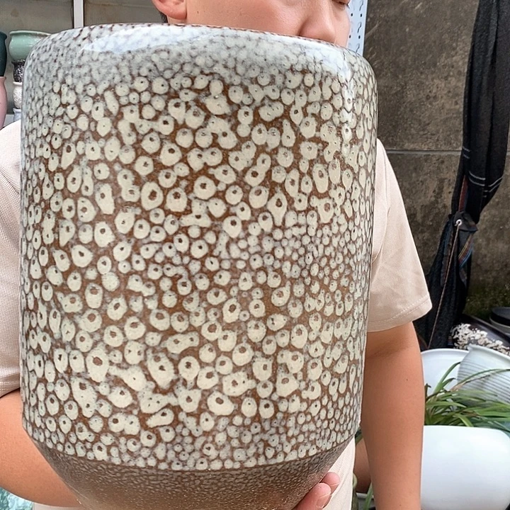 紫砂花盆口20高31福利