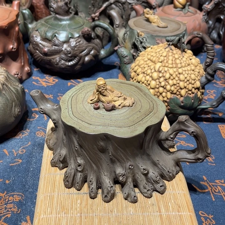 冷***翠紫砂茶壶紫砂