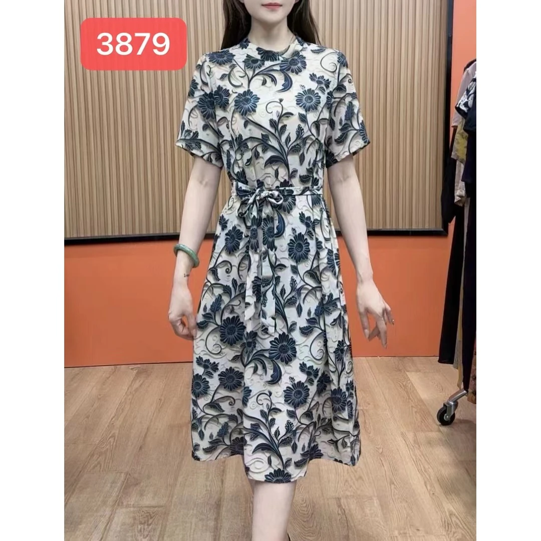 3879-28新款舒适时尚休闲连衣裙