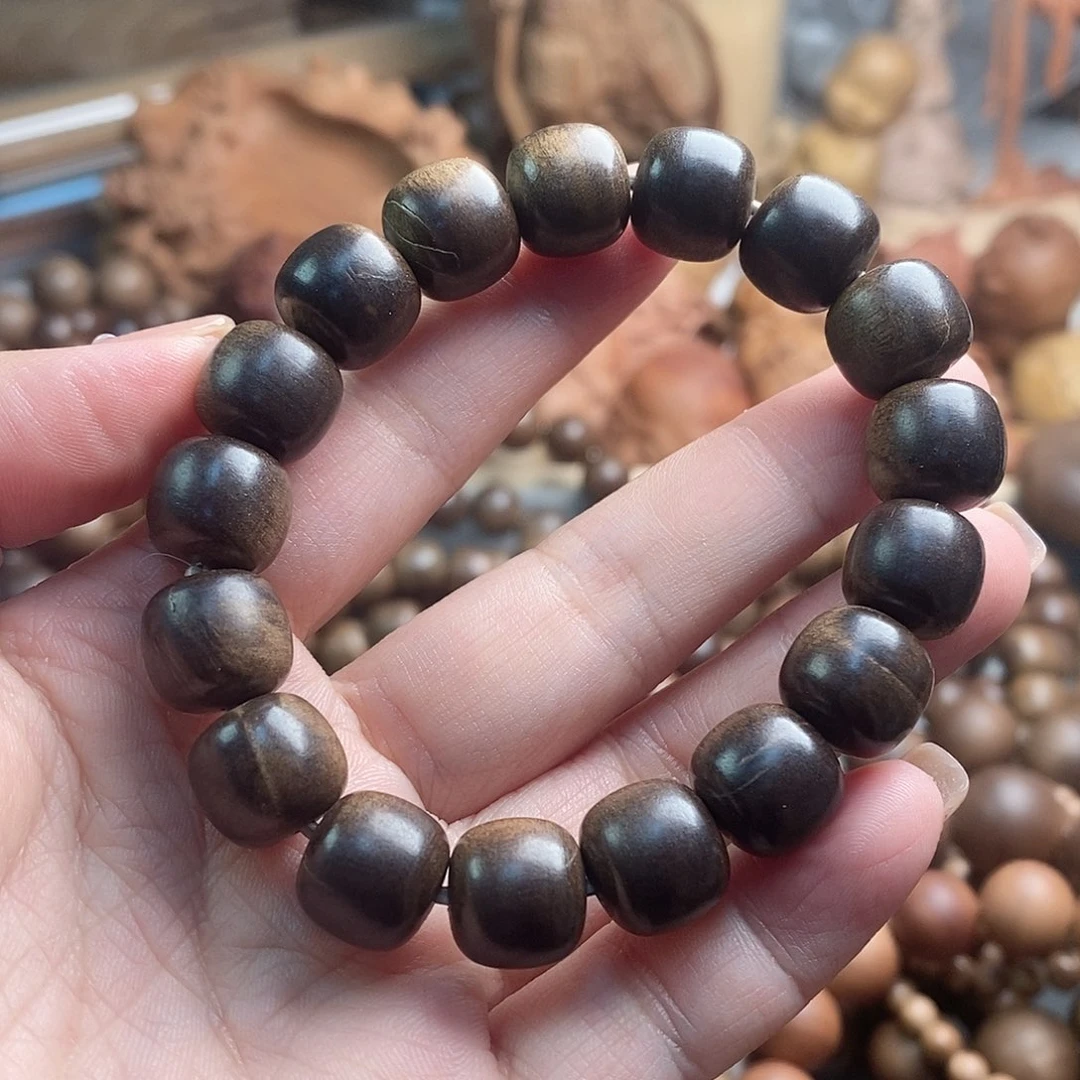 檀香木手串/手链印度迈索尔老山檀大瑕疵奶香1112