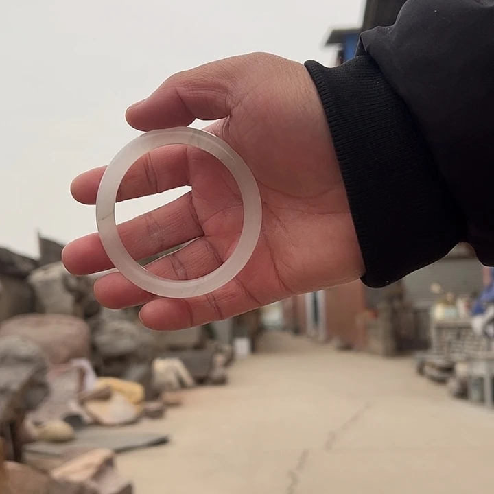 圈口备注手镯脂白