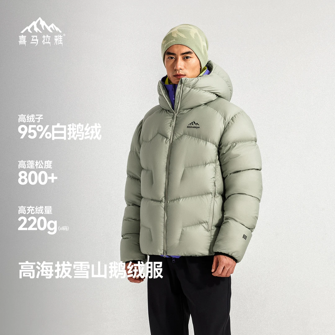 【喜马拉雅玉龙】2025冬季新款800蓬雪山保暖外套户外鹅绒羽绒服