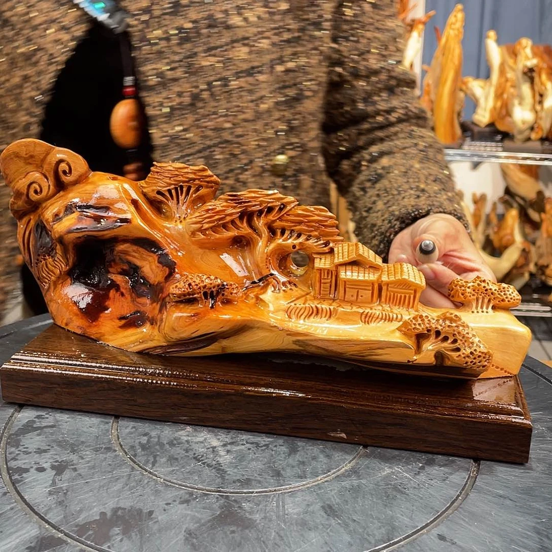 柏木（崖柏）山水倒流香送两盒香