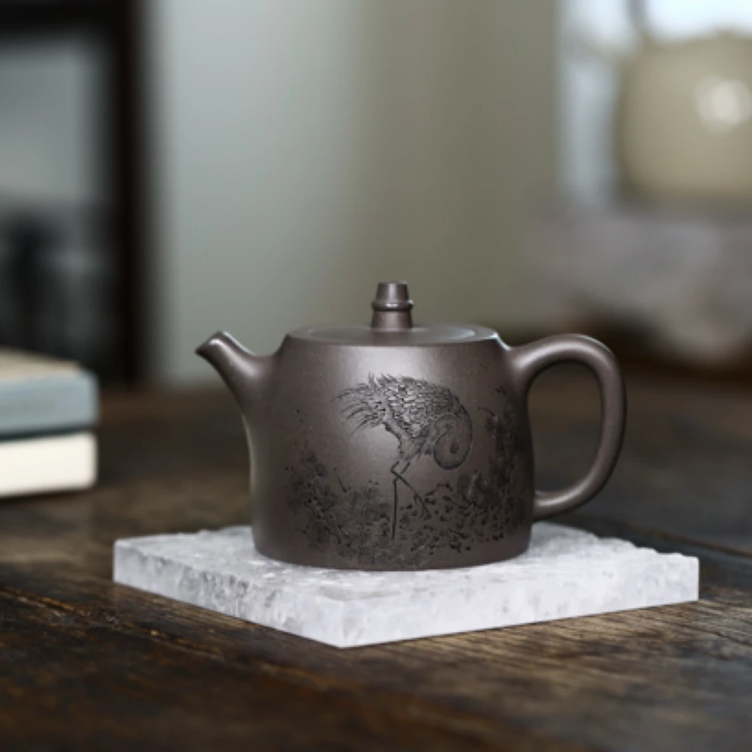 「新品」全手工汉铎.韩敏·210cc·19孔.天青泥.鲁号刻绘