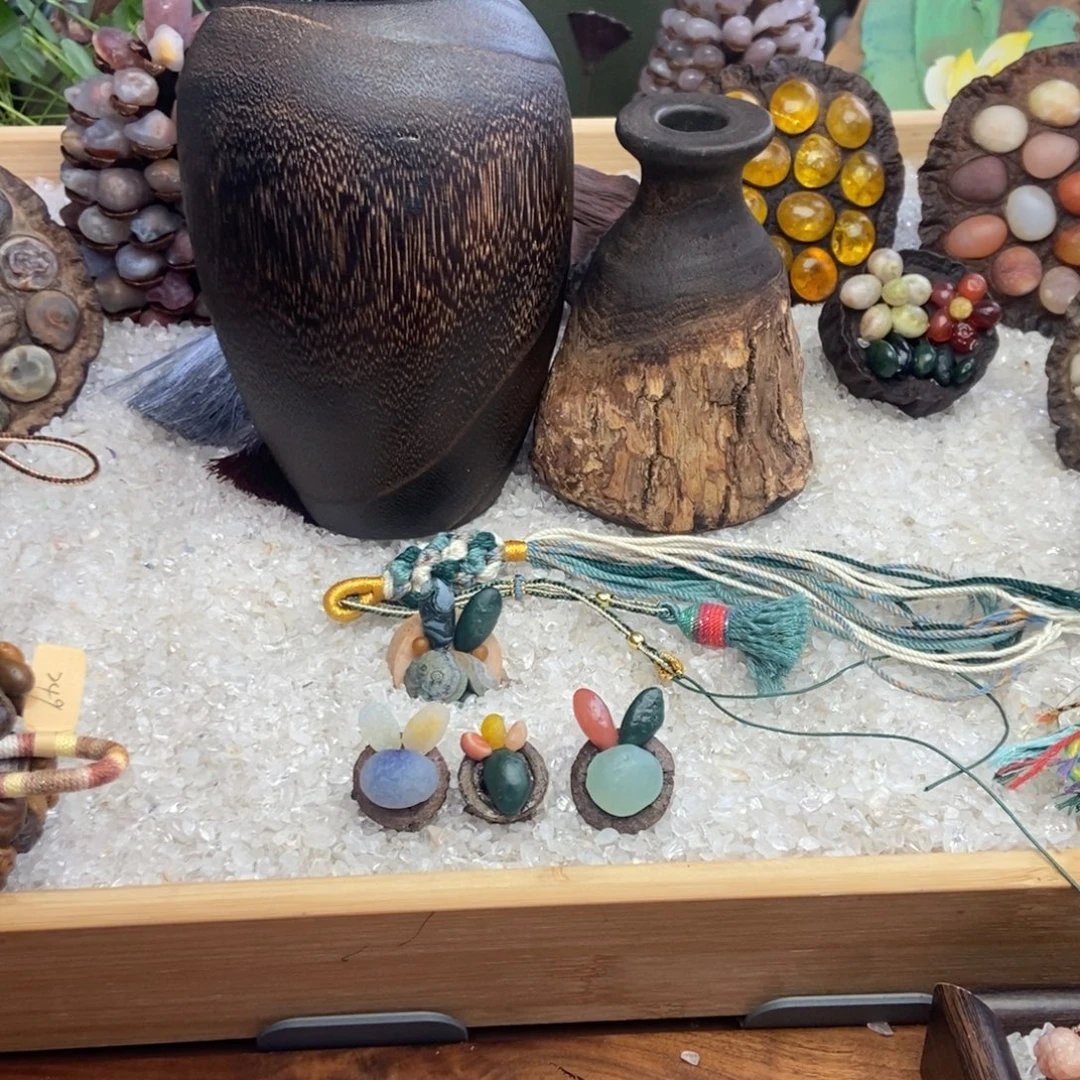 石材木石院子的花瓶摆件1