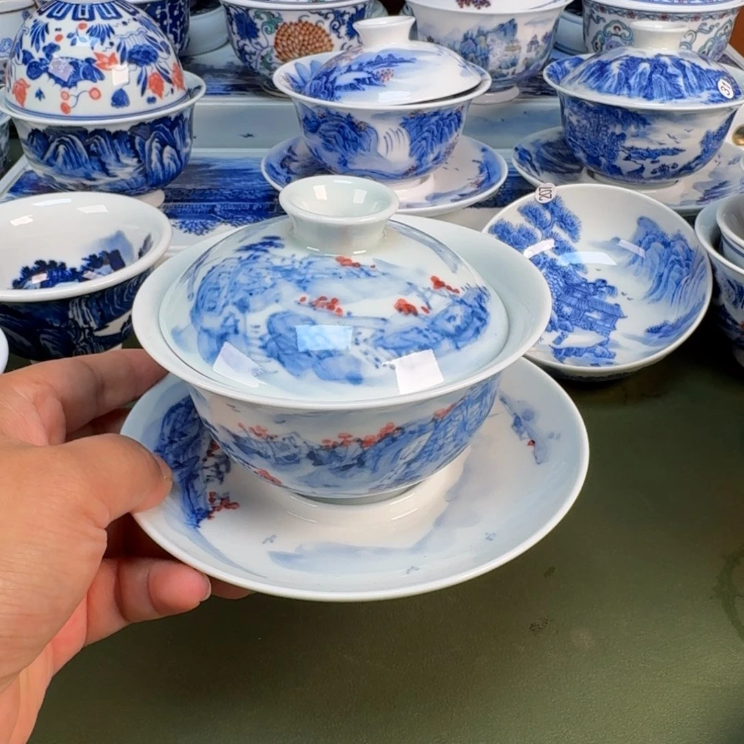 景德镇纯手绘茶具圆圆233