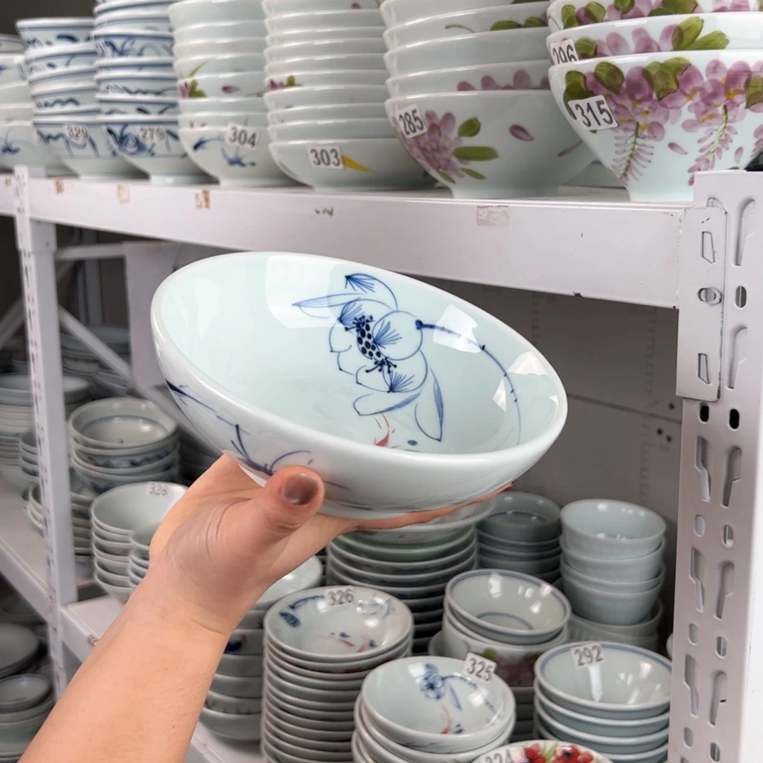 微瑕手绘7寸木子碗（单只装）