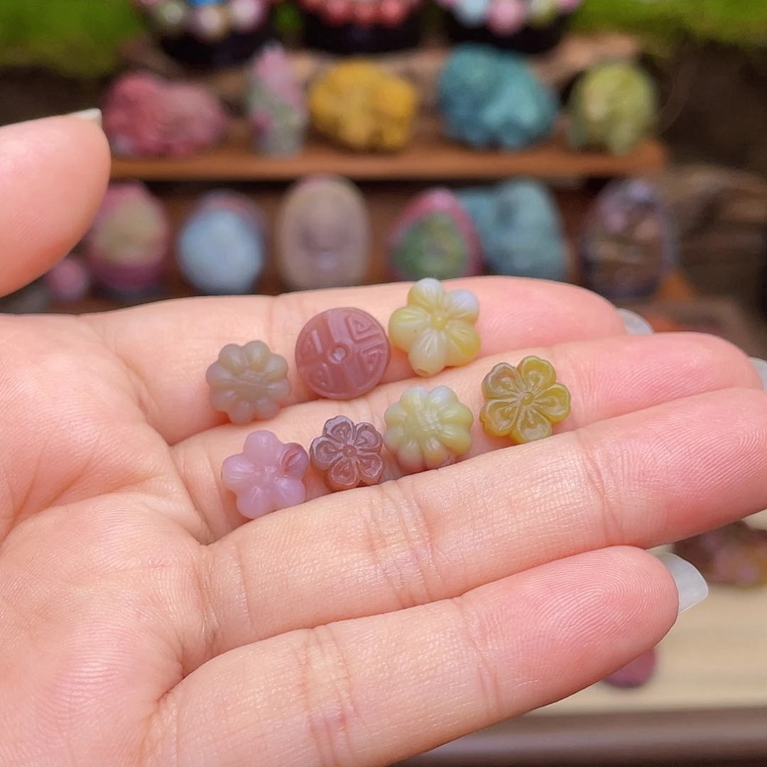 玛瑙/玉髓未镶嵌珠宝半成品盐源玛瑙福利花花