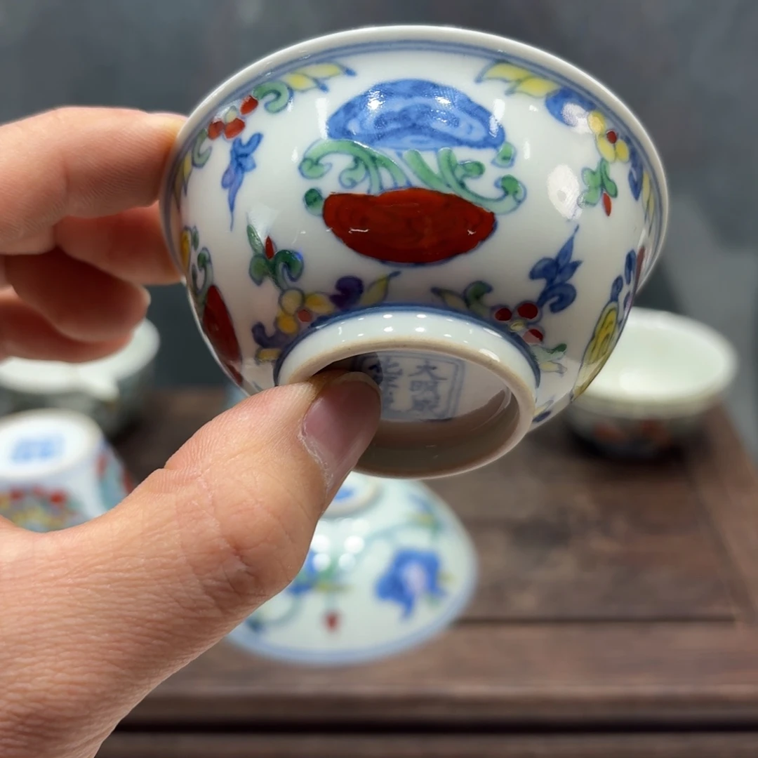 怀***古摆件瓷瓷器工艺品摆件斗彩