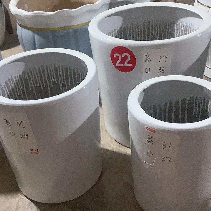 高温烧制直筒白色一套