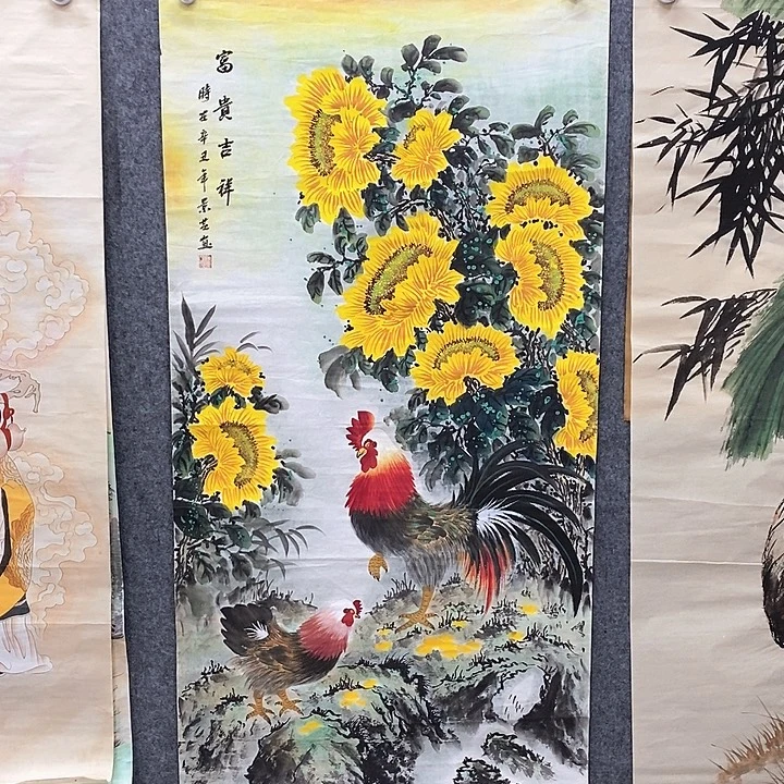 竖款新中式装饰画3