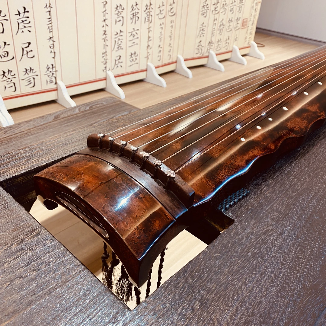 曹兰锁亲选青桐木纯生漆古琴
