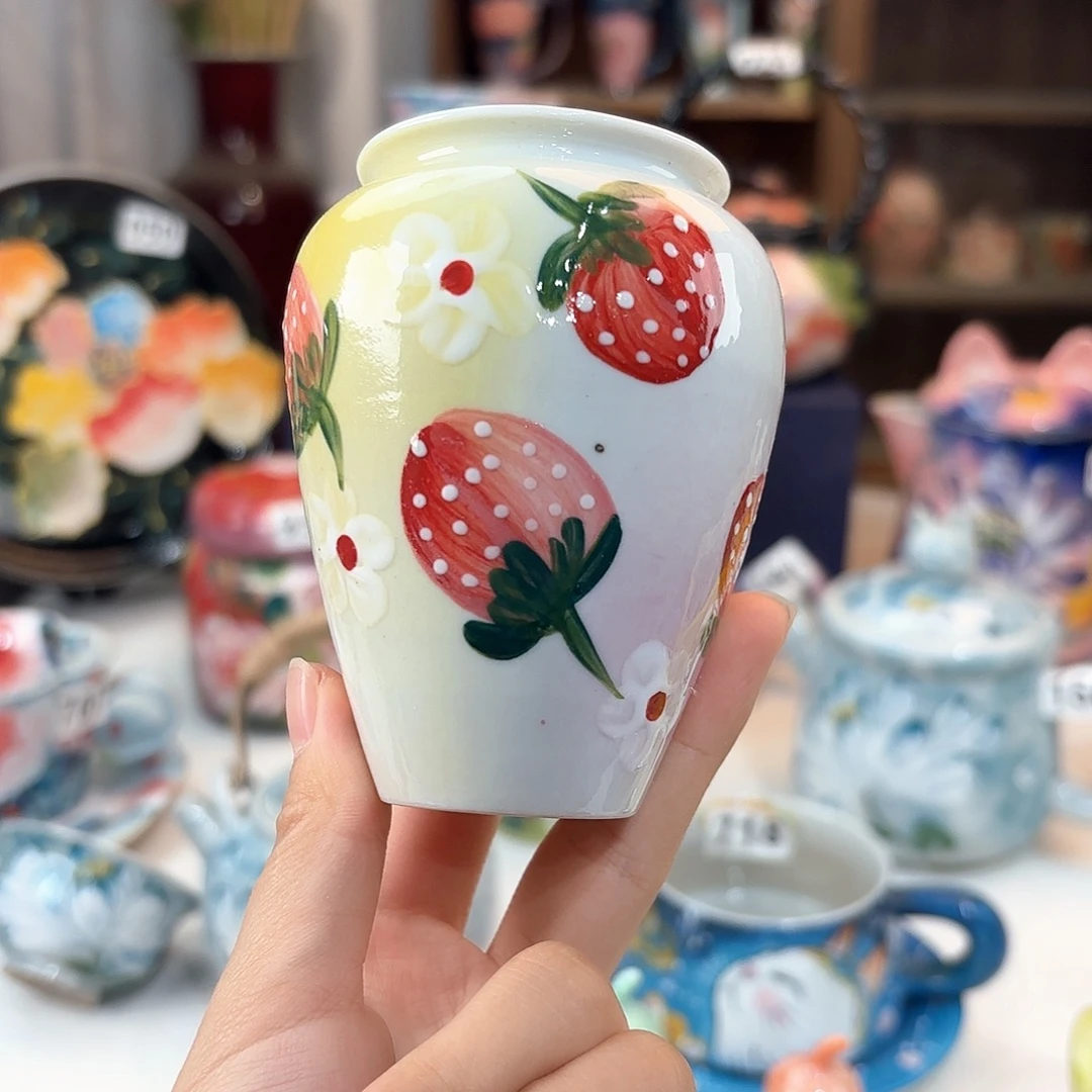 景德镇手绘高温釉下彩陶瓷茶具