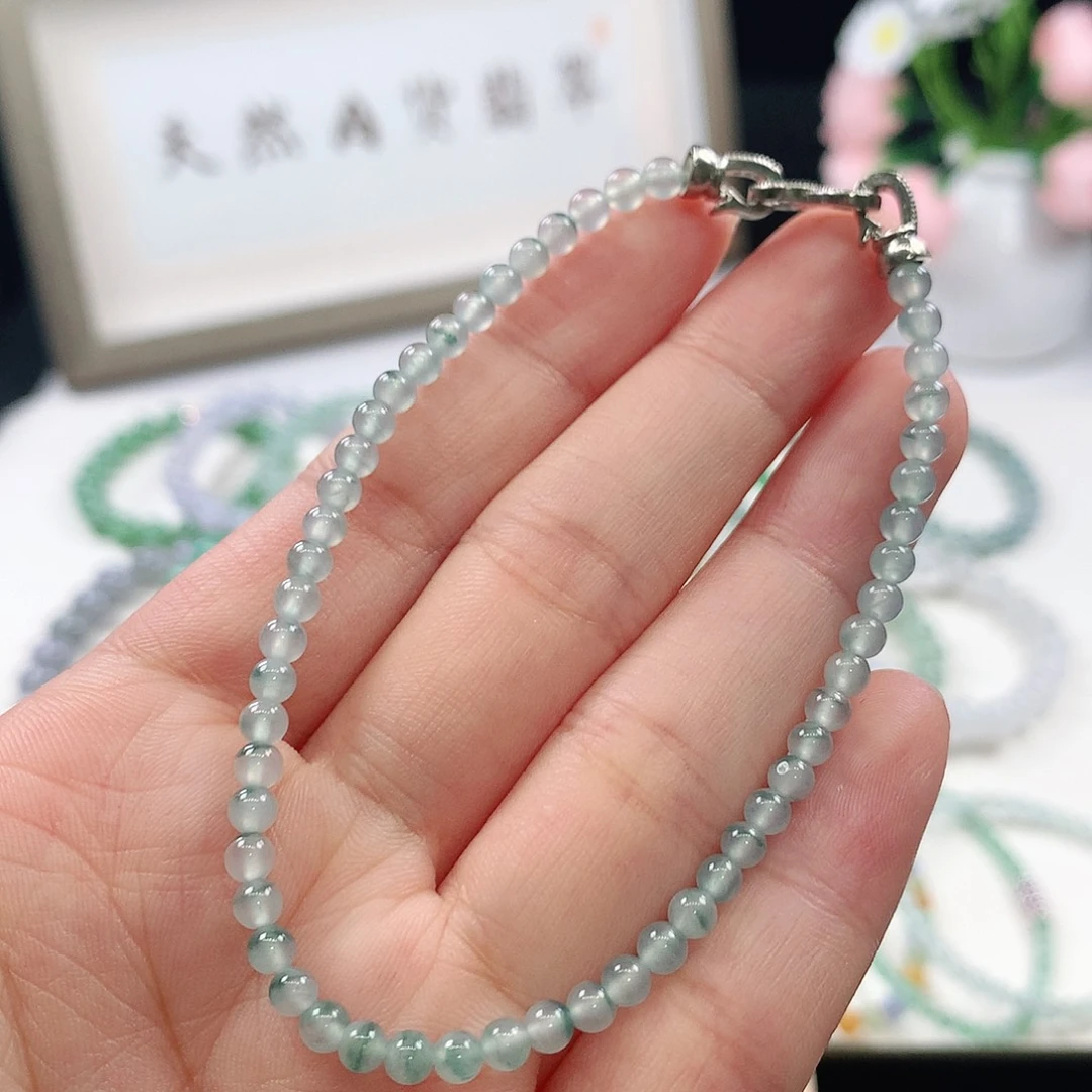 翡翠未镶嵌手链手链3.6mm