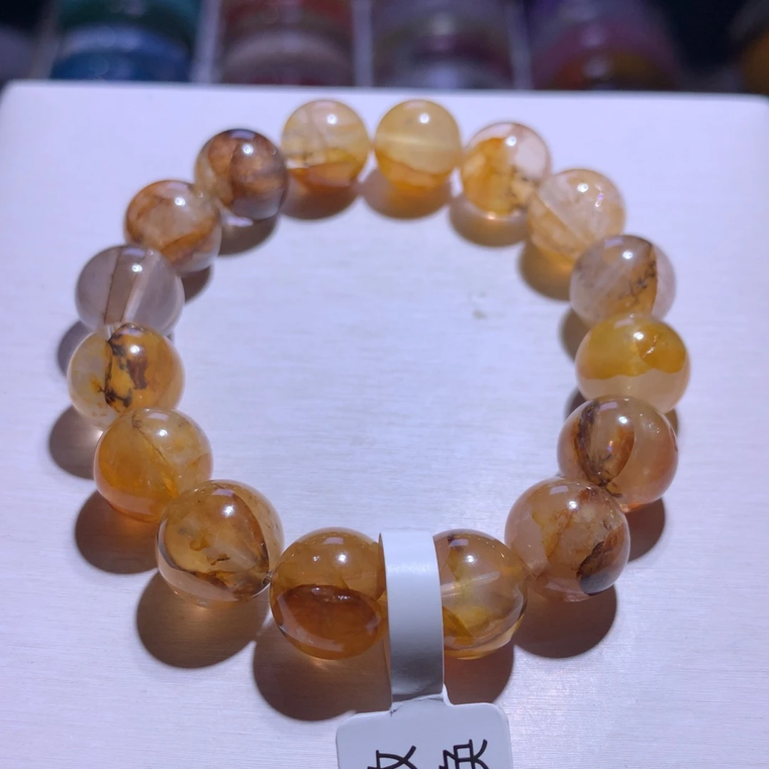 手串银S925镶嵌水晶小树胶花13.1m